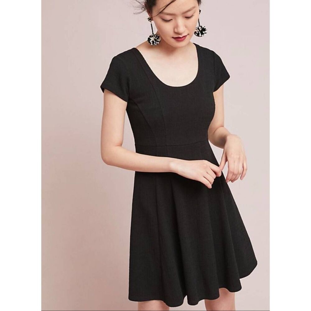 Maeve Black Mini Dress